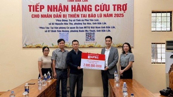 Apec Group khởi xướng xây dựng “Trường học hạnh phúc” cho trẻ em mồ côi cha mẹ do mưa lũ, thiên tai