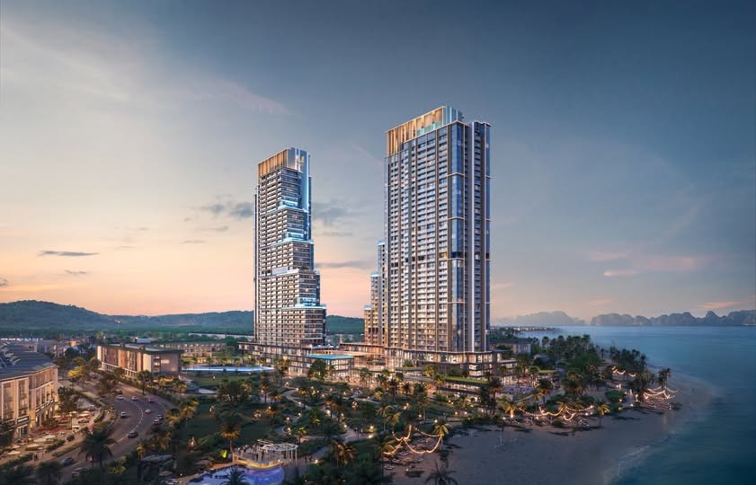 Phối cảnh Dự án Tổ hợp thương mại - dịch vụ - căn hộ lưu trú Aria Bay Towers.