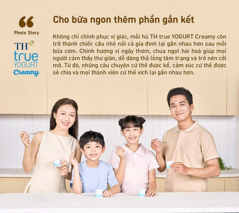TH true YOGURT Creamy – Món tráng miệng không thể thiếu cho bữa ngon trọn vẹn