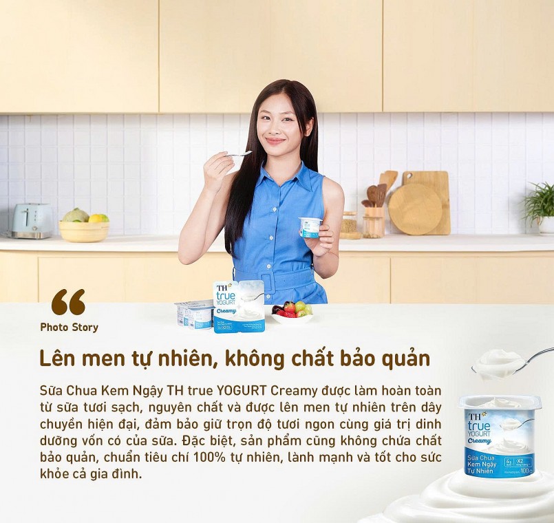TH true YOGURT Creamy – Món tráng miệng không thể thiếu cho bữa ngon trọn vẹn