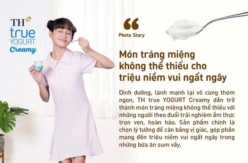TH true YOGURT Creamy – Món tráng miệng không thể thiếu cho bữa ngon trọn vẹn