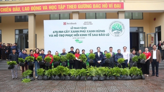 SeABank hỗ trợ trồng gần 671 nghìn cây xanh tại Hà Tĩnh, vượt mục tiêu 1 triệu cây xanh