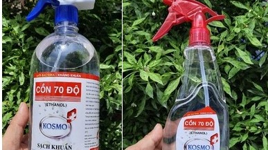 Thu hồi các sản phẩm cồn Kosmo của Công ty TNHH Hoá mỹ phẩm SA LÊ DIÊNG VI NA