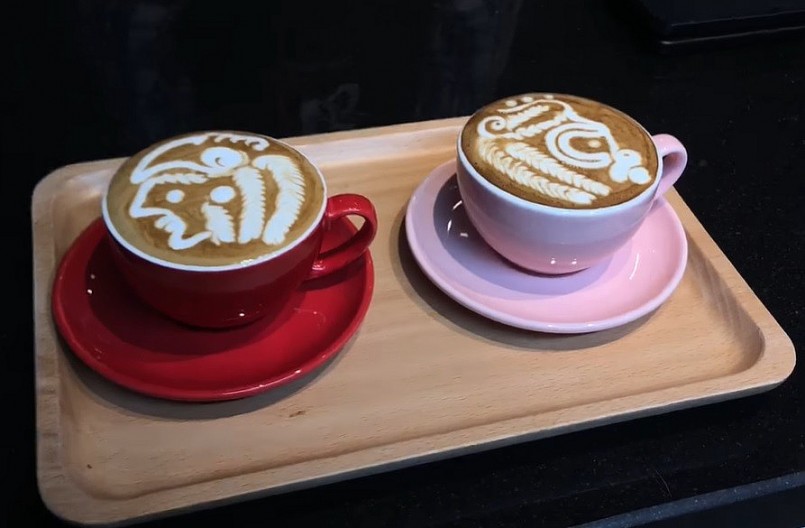 Chiêm ngưỡng hình ảnh nghệ thuật đẹp mắt trên những tách cà phê