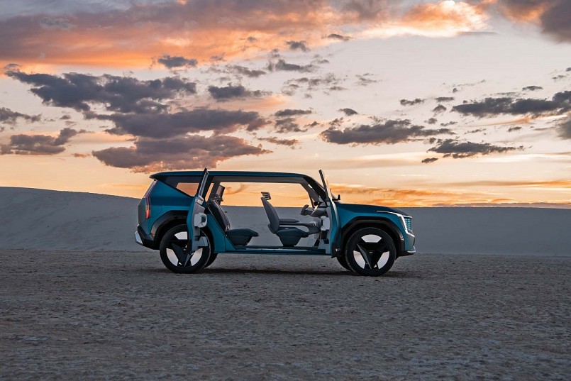 KIA EV9 Concept mẫu SUV chạy điện vừa được “trình làng”