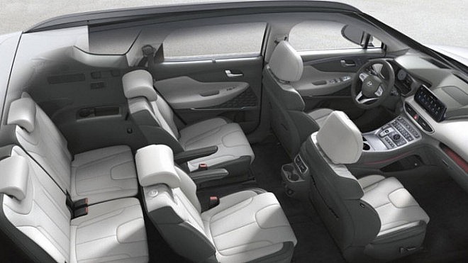 Ra mắt Hyundai SantaFe 2022 với phiên bản 6 chỗ với 2 ghế hạng thương gia