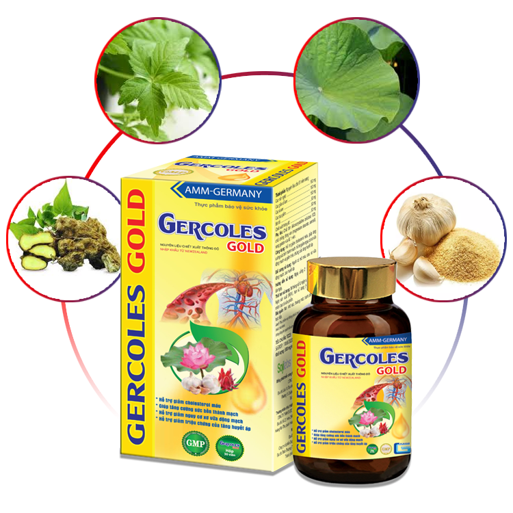 Viên uống Gercoles Gold - bí quyết từ thiên nhiên hỗ trợ giảm cholesterol máu, xơ vữa động mạch