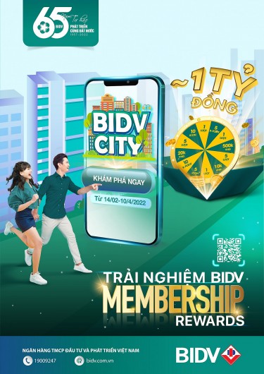 “BIDV City”: Khám phá thành phố thông minh, trúng quà tiền tỷ