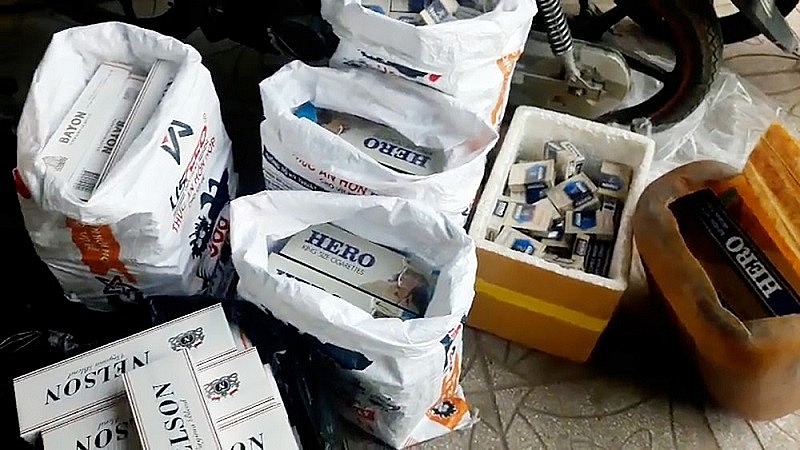 Số thuốc lá nhập lậu bị thu giữ