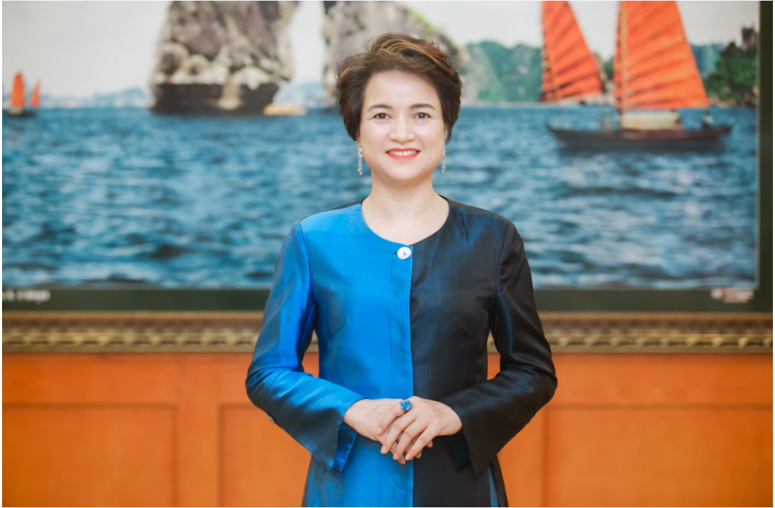 Bà Nguyễn Thị Hương Liên phát biểu tại sự kiện (Ảnh: Đinh Tùng)