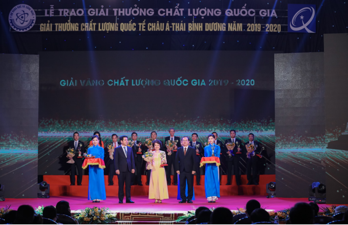 Năm 2020 Sao Thái Dương vinh dự nhận giải vàng chất lượng quốc gia
