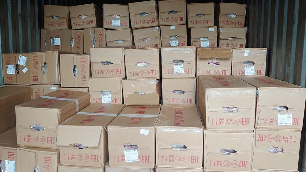 An Giang: Phát hiện xe tải vận chuyển gần 16 tấn thịt lợn không rõ nguồn gốc xuất xứ