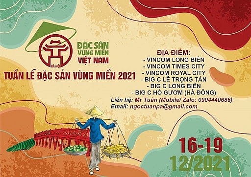 Hà Nội sắp tổ chức Hội chợ đặc sản vùng miền Việt Nam 2021