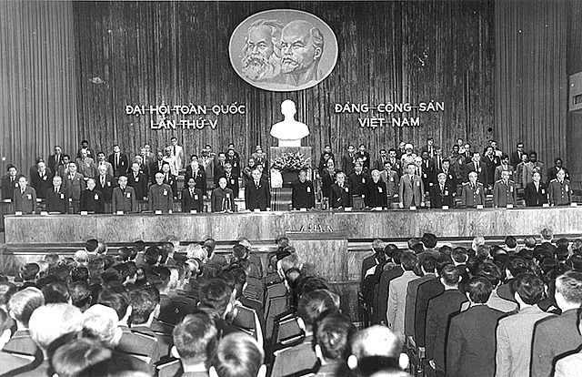 Đại hội đại biểu toàn quốc lần thứ V họp từ ngày 27 - 31/3/1982 tại Thủ đô Hà Nội. Ảnh: Báo Nhân dân