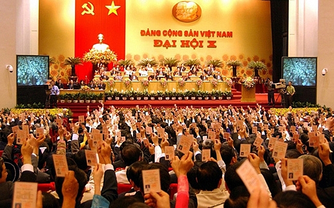 Đại hội đại biểu toàn quốc lần thứ X của Đảng diễn ra từ ngày 18 đến 25/4/2006 tại Hà Nội. Ảnh: Báo điện tử Nhân dân