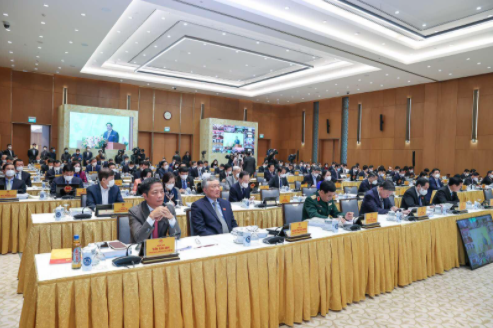 Các đại biểu dự Hội nghị Chính phủ với các địa phương đánh giá kết quả năm 2021, triển khai nhiệm vụ năm 2022. Ảnh: VGP