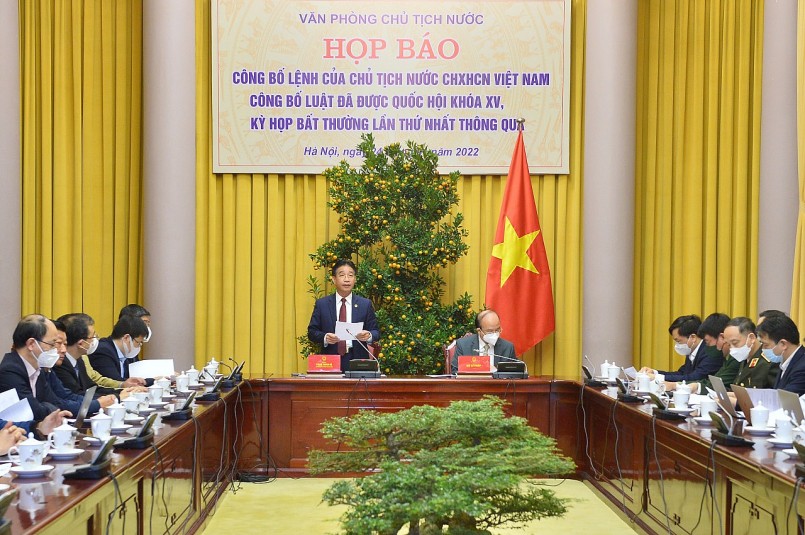 Phó Chủ nhiệm Văn phòng Chủ tịch nước Phạm Thanh Hà công bố Lệnh của Chủ tịch nước 