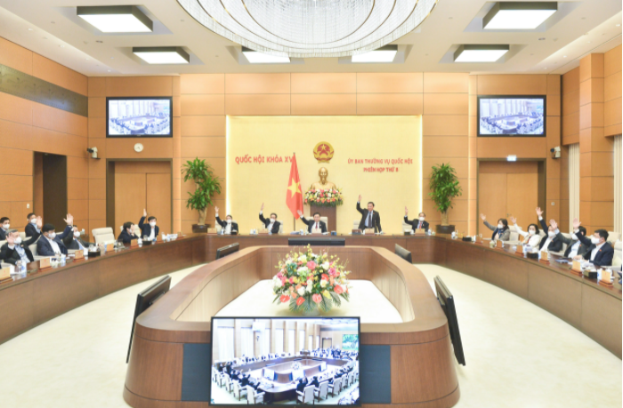Ủy ban Thường vụ Quốc hội biểu quyết thông qua dự thảo Nghị quyết về việc thành lập các phường thuộc thị xã Phổ Yên và thành lập thành phố Phổ Yên tỉnh Thái Nguyên