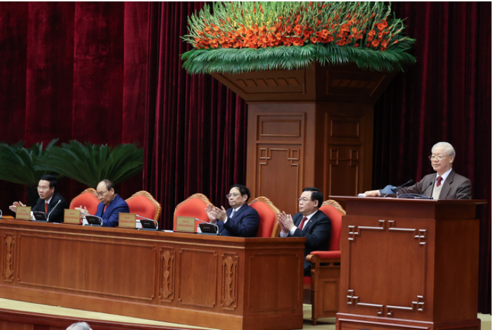 Tổng Bí thư Nguyễn Phú Trọng bày tỏ: Các đồng chí nguyên lãnh đạo cấp cao là chỗ dựa vững chắc của Đảng, Nhà nước. Ảnh: VGP/Nhật Bắc