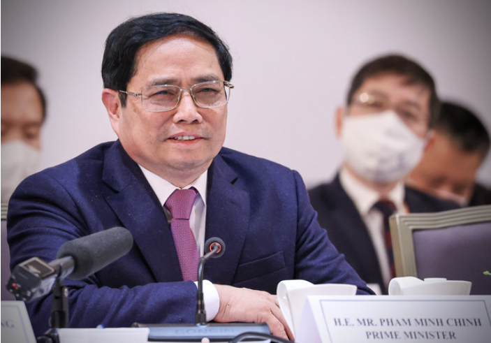 Thủ tướng nhấn mạnh phương châm lấy người dân, doanh nghiệp là trung tâm, chủ thể; nguồn lực bên trong là cơ bản, lâu dài; nguồn lực bên ngoài là quan trọng, đột phá (Ảnh: VGP/Nhật Bắc)