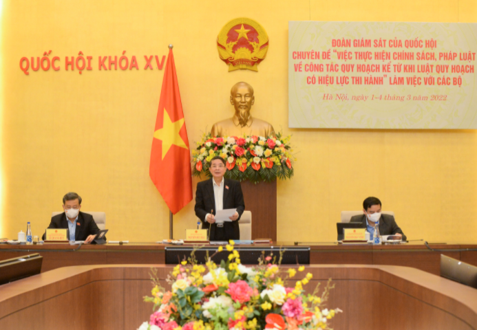 Phó Chủ tịch Quốc hội Nguyễn Đức Hải phát biểu khai mạc buổi làm việc