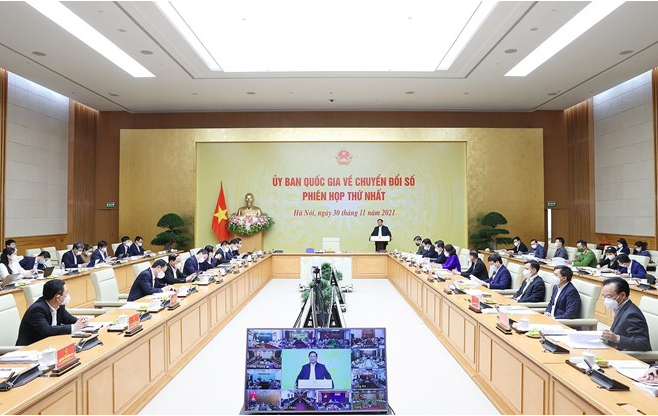 Thủ tướng Phạm Minh Chính, Chủ tịch Ủy ban quốc gia về chuyển đổi số chủ trì họp phiên thứ nhất của Ủy ban vào ngày 30/1 vừa qua