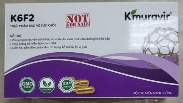 Cảnh báo về sản phẩm K6K2 Thực phẩm bảo vệ sức khỏe Kmuravir®