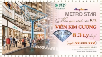 Quà 8/3 vĩnh cửu, Metro Star tặng viên kim cương  8.3 ly 1,5 tỷ cho phái đẹp khi mua Shophouse