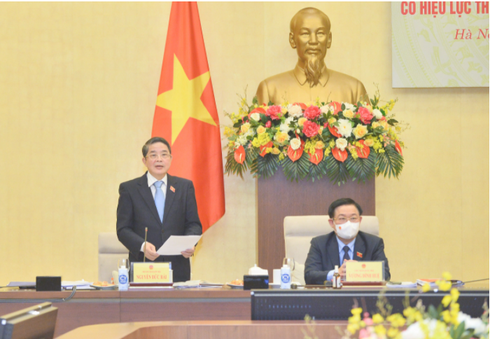 Phó Chủ tịch Quốc hội, Trưởng Đoàn giám sát Nguyễn Đức Hải chủ trì nội dung làm việc 