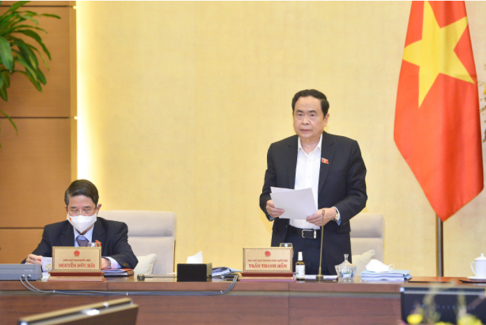 Phó Chủ tịch Thường trực Quốc hội Trần Thanh Mẫn kết luận sơ bộ nội dung phiên họp