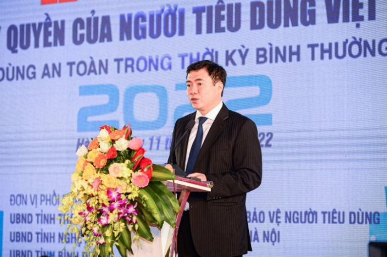 Thứ trưởng Bộ Công thương Nguyễn Sinh Nhật Tân phát biểu khai mạc sự kiện