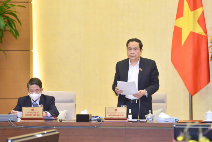 Phó Chủ tịch Thường trực Quốc hội Trần Thanh Mẫn kết luận sơ bộ nội dung phiên họp