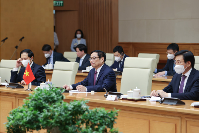 Thủ tướng Phạm Minh Chính khẳng định chuyến thăm Việt Nam của Thủ tướng Ismail Sabri Yaakob tạo động lực mới cho việc củng cố và đẩy mạnh hơn nữa quan hệ hợp tác Việt Nam – Malaysia. Ảnh: VGP