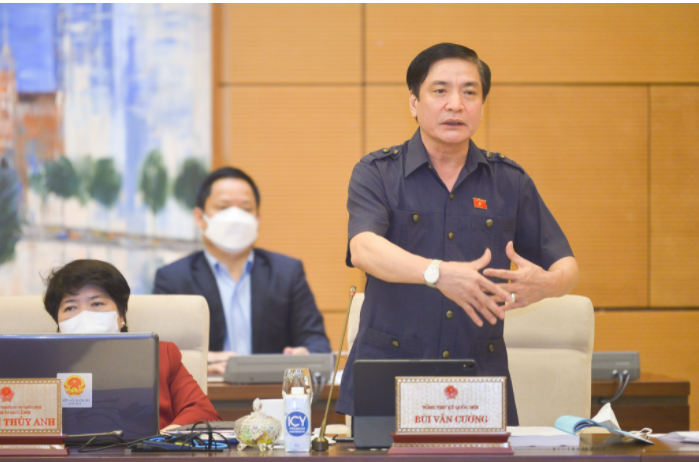 Tổng Thư ký Quốc hội, Chủ nhiệm Văn phòng Quốc hội Bùi Văn Cường phát biểu