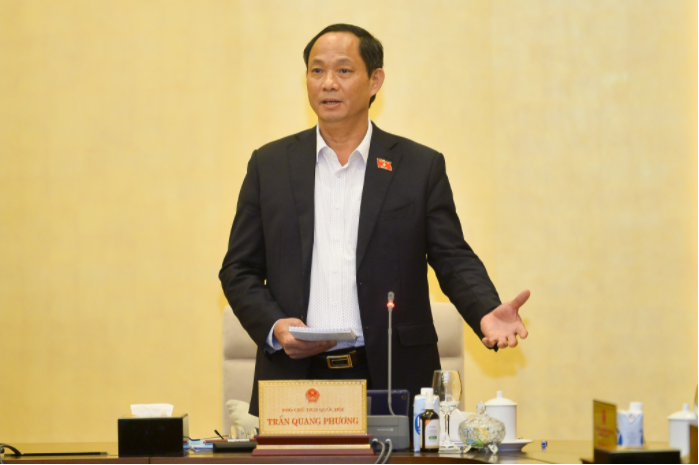 Phó Chủ tịch Quốc hội Trần Quang Phương bày tỏ ý kiến.