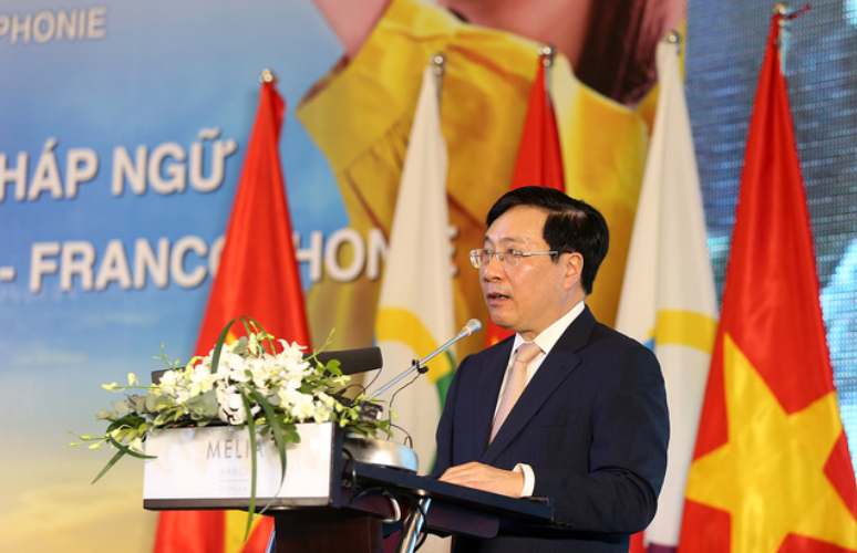 Phó Thủ tướng Thường trực Phạm Bình Minh khẳng định, là thành viên tích cực, có trách nhiệm, Việt Nam sẽ tiếp tục ủng hộ mạnh mẽ và chủ động tham gia các nỗ lực của OIF nhằm tăng cường hợp tác kinh tế vì sự phồn vinh và phát triển bền vững của các thành viên - Ảnh: VGP/Hải Minh