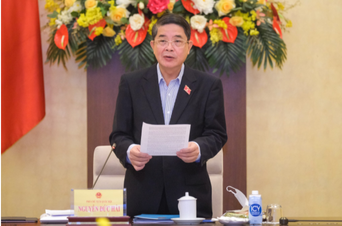 Phó Chủ tịch Quốc hội Nguyễn Đức Hải phát biểu tại buổi làm việc