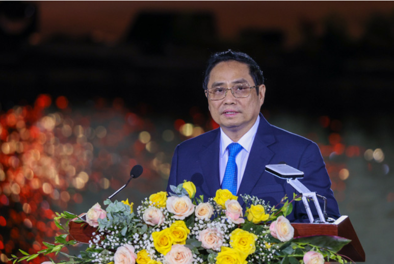 Thủ tướng Phạm Minh Chính tại lễ khai mạc Năm Du lịch quốc gia 2022 với chủ đề “Quảng Nam - Điểm đến du lịch xanh”