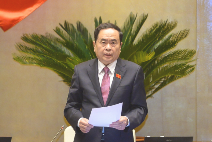 Phó Chủ tịch Thường trực Quốc hội Trần Thanh Mẫn phát biểu