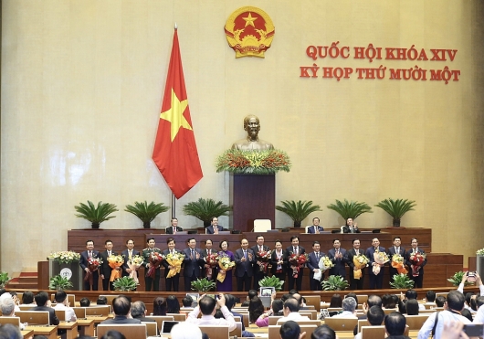 Quốc hội phê chuẩn việc bổ nhiệm 2 Phó Thủ tướng và 12 thành viên Chính phủ