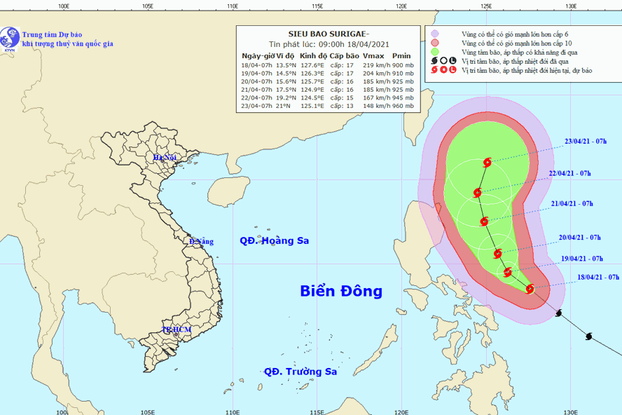 Sẵn sàng ứng phó với siêu bão SURIGA