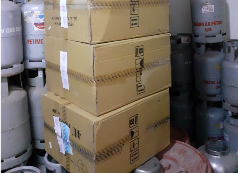 Tây Ninh: Bắt giữ 235 hộp khẩu trang giả mạo nhãn hàng hóa