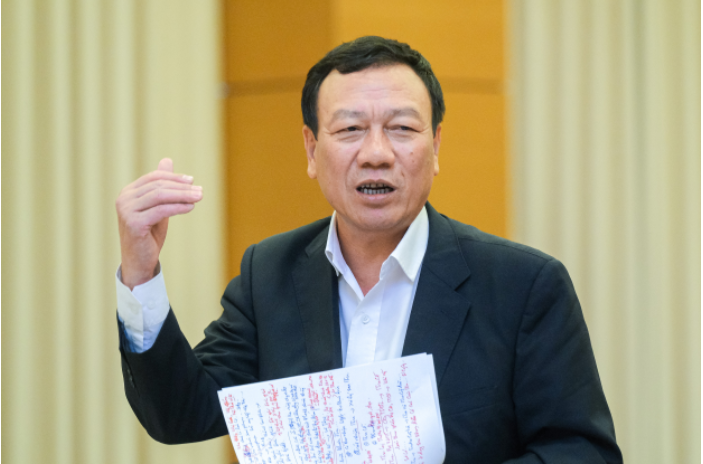 Tổng Thanh tra Chính Phủ Đoàn Hồng Phong báo cáo kết quả thanh tra thực hiện chính sách, pháp luật về thực hành tiết kiệm, chống lãng phí giai đoạn 2016-2021.