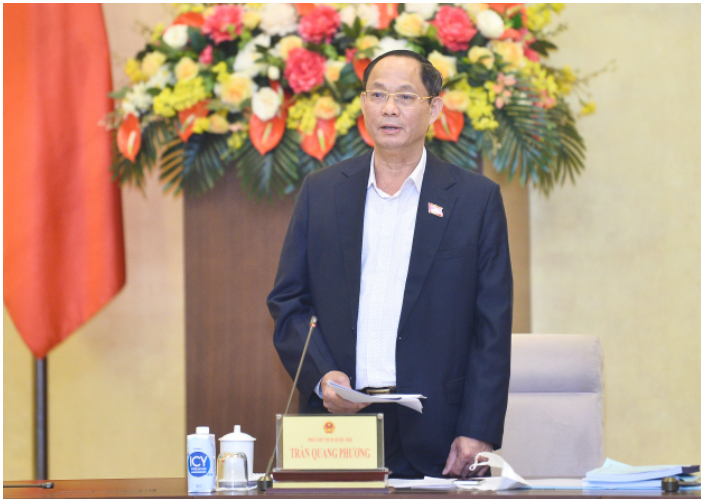 Phó Chủ tịch Quốc hội, Thượng tướng Trần Quang Phương phát biểu tại