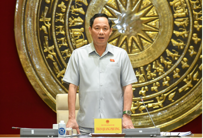 Phó Chủ tịch Quốc hội Trần Quang Phương, Trưởng Ban Chỉ đạo Đề án phát biểu kết luận Phiên họp.