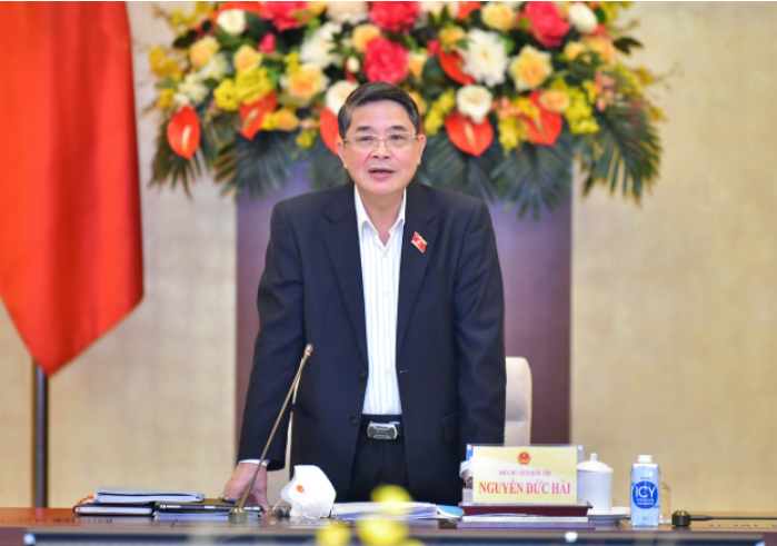 Phó Chủ tịch Quốc hội, Trưởng Đoàn giám sát Nguyễn Đức Hải phát biểu tại Tọa đàm