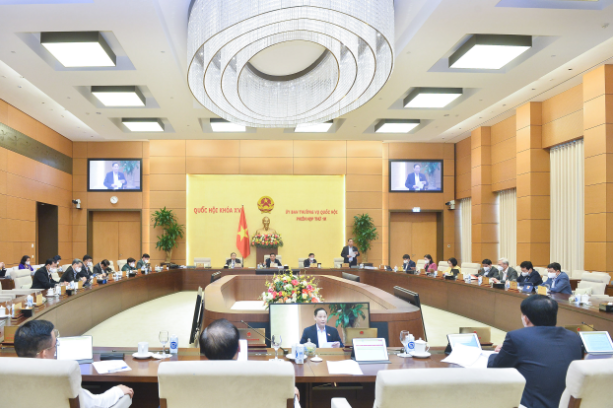 Toàn cảnh Phiên họp Ủy ban Thường vụ Quốc hội xem xét báo cáo công tác dân nguyện của Quốc hội tháng 3/2022.