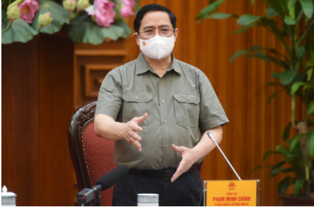Thủ tướng Chính phủ Phạm Minh Chính: Mọi sự chủ quan, lơ là, mất cảnh giác sẽ phải trả giá về tính mạng con người, sức khỏe cộng đồng, tiền của, cơ hội, phát triển kinh tế-xã hội, trật tự an toàn xã hội và niềm tin, uy tín với nhân dân. Ảnh: VGP