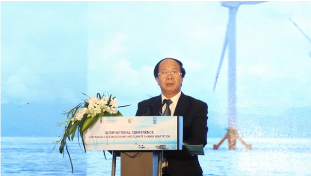  Phó thủ tướng Lê Văn Thành phát biểu khai mạc hội nghị.
