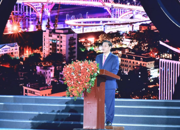 Phó Bí thư Thành ủy, Chủ tịch UBND Thành phố Hải Phòng Nguyễn Văn Tùng phát biểu khai mạc